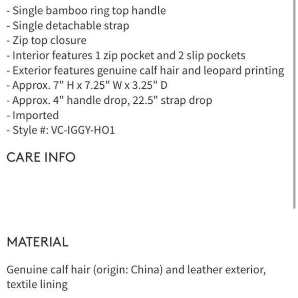 NWT Vince Camuto Iggy Hobo Purse - Picture 6 of 6